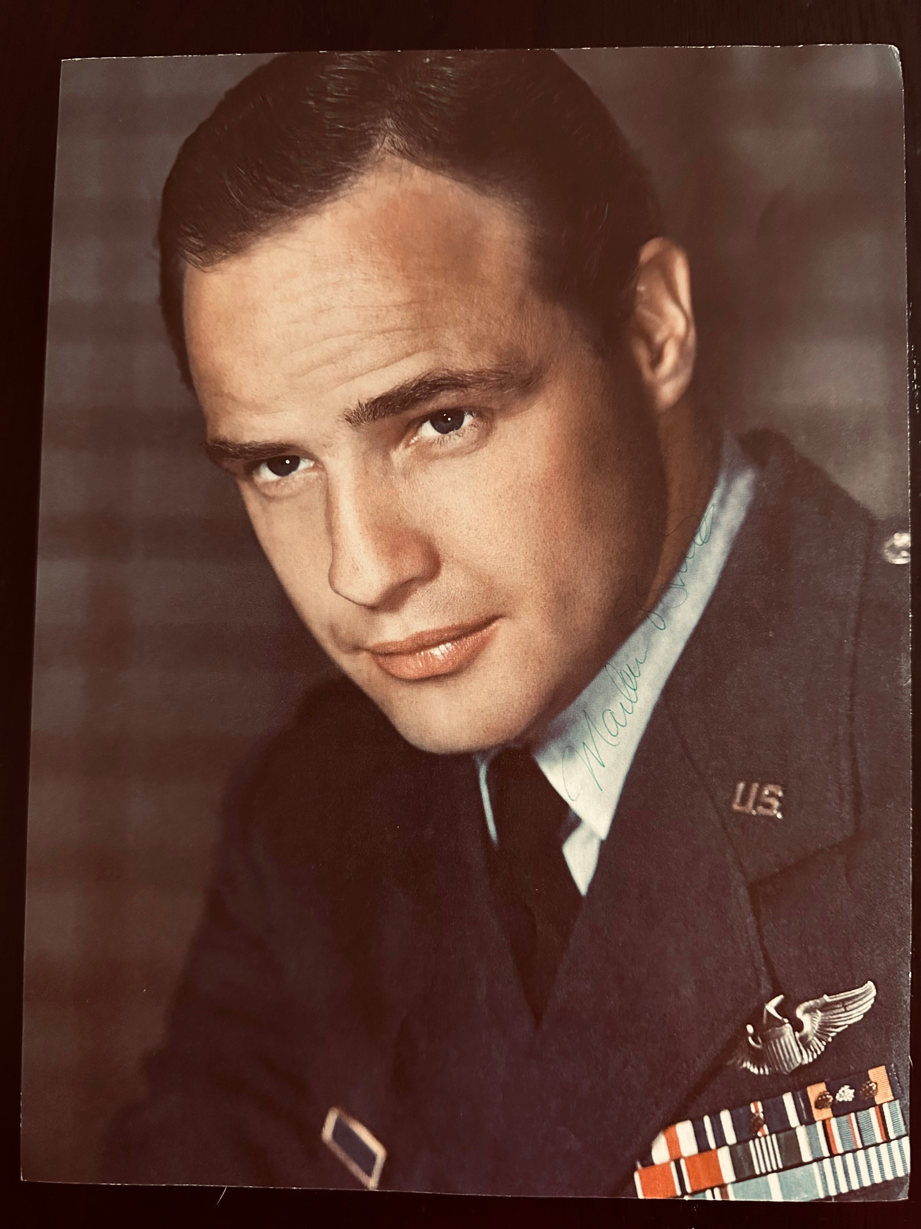 MARLON BRANDO AUTOGRAPH FROM THE 1957 FILM “SAYONARA”