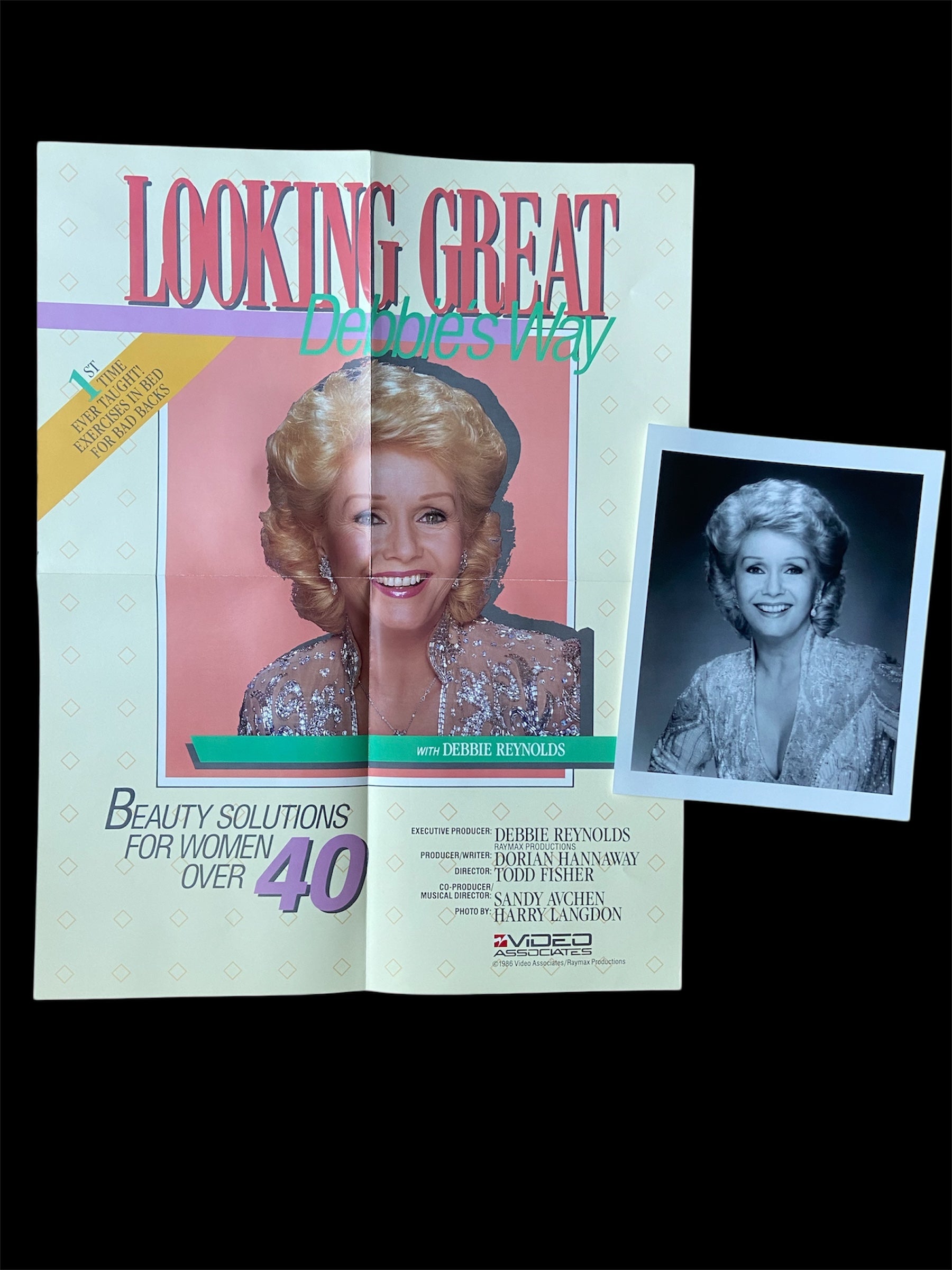 Flash Sale!  "LOOKING GREAT DEBBIE'S WAY" HALF SHEET PROMOTIONAL POSTER WITH PROMOTIONAL 8x10