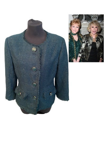 Debbie Reynolds Personal Green Suit Top