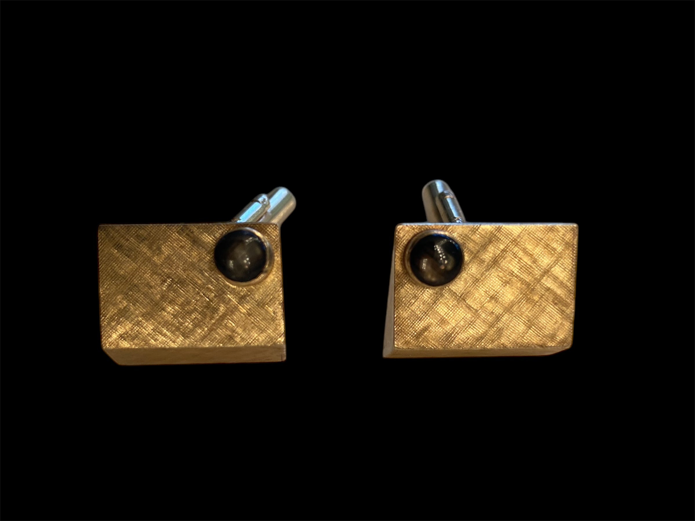 **RARE** EDDIE FISHER PERSONAL 14 KARAT GOLD CUFFLINKS (SET OF 2)