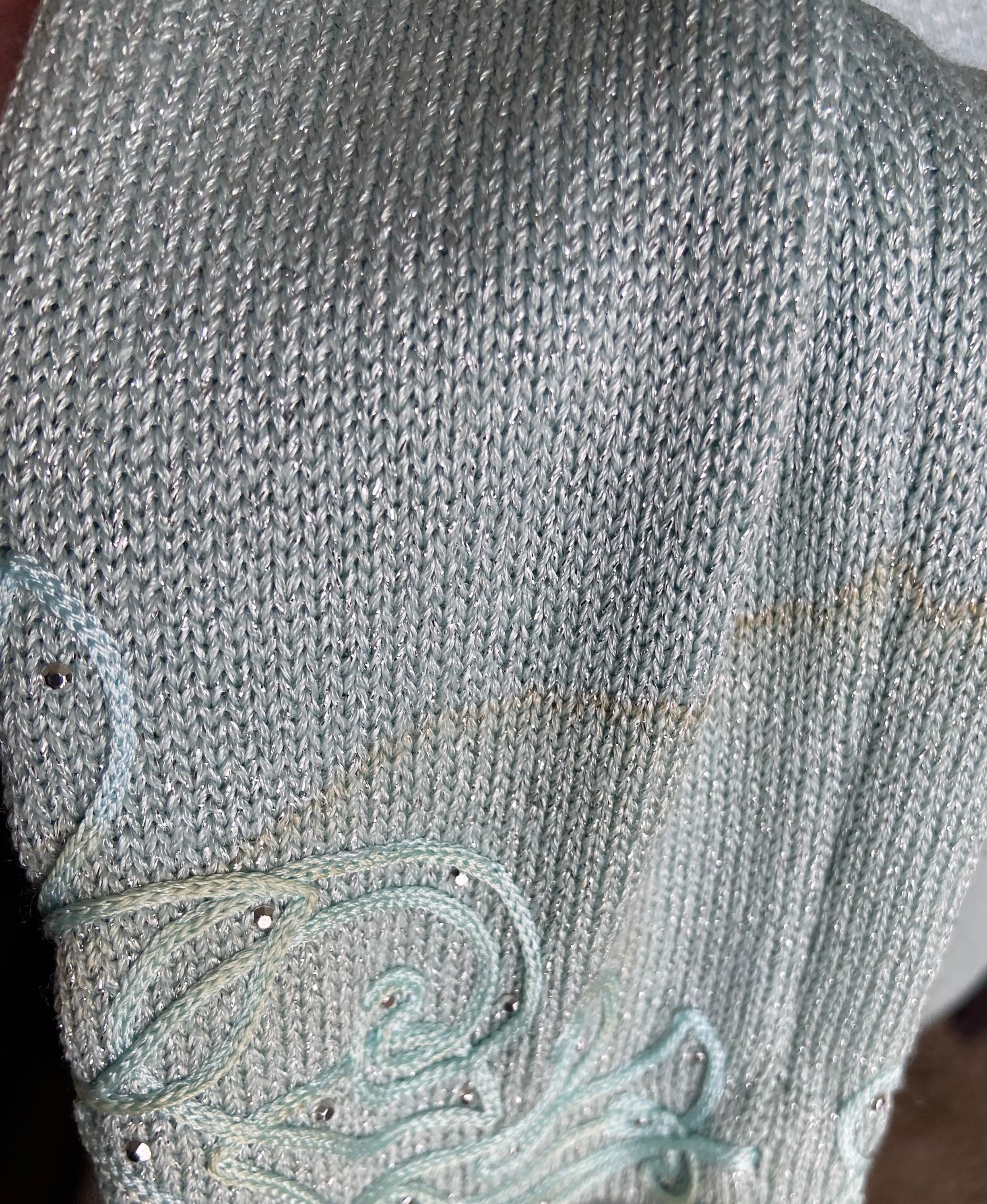 Debbie Reynolds Personal Baby Blue St John Suit Ensemble worn on "Will & Grace"