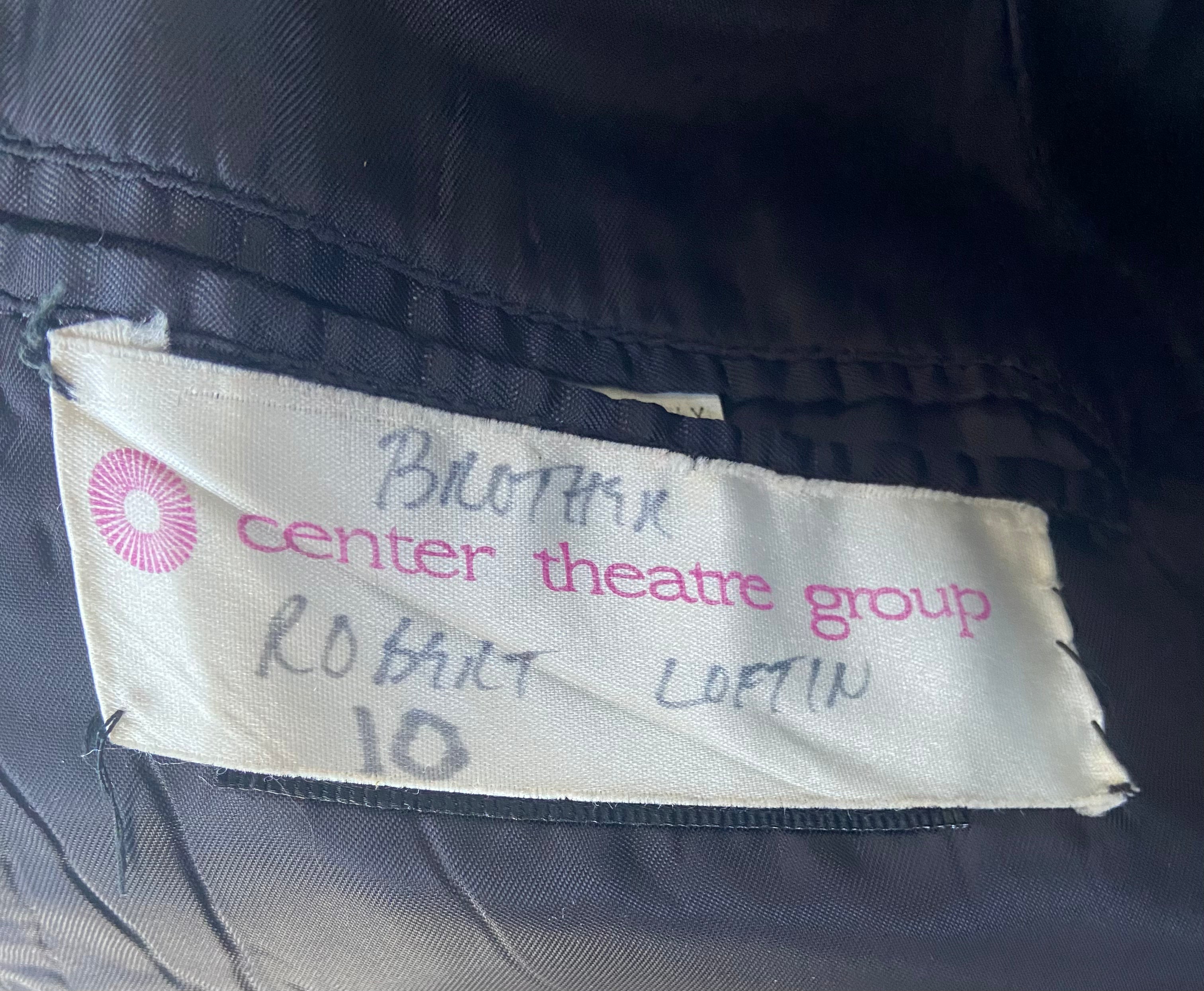 Black Tuxedo Jacket From The Unsinkable Molly Brown 1989 Stage Musical