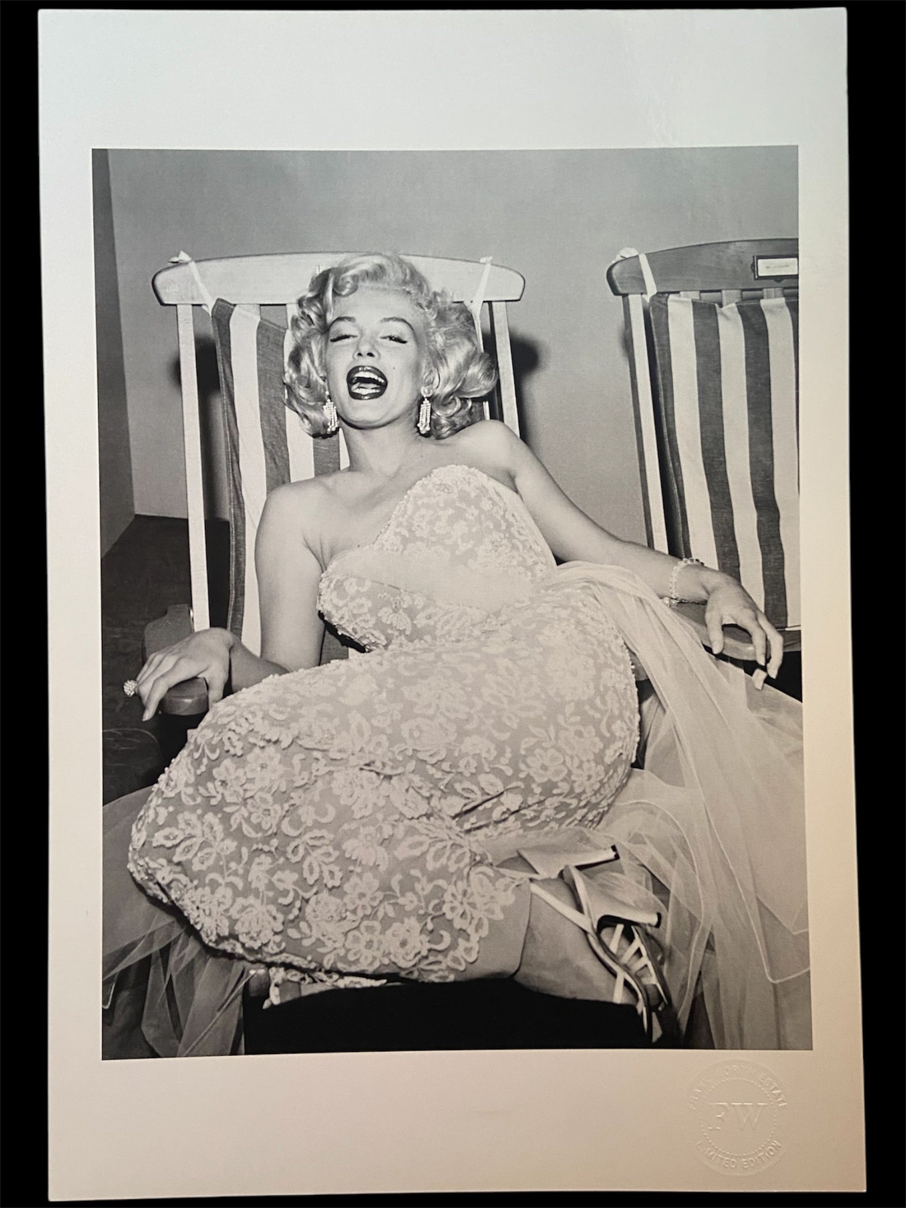 Frank Worth Print (Marilyn Monroe on deck chair)