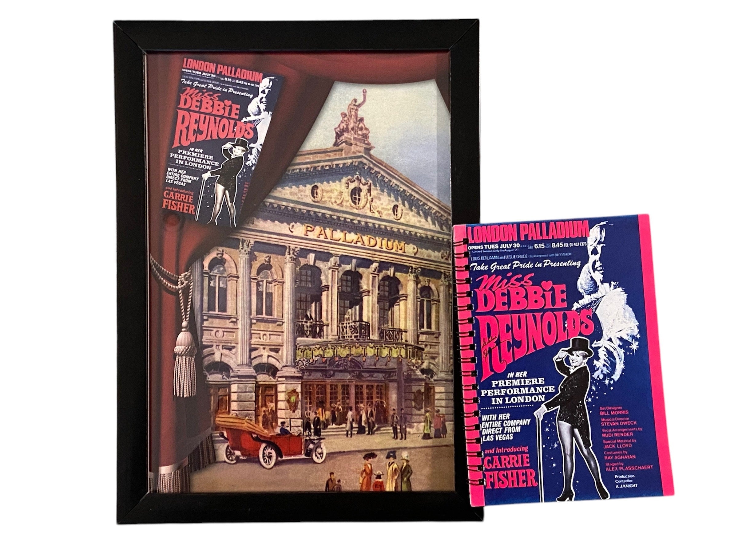 PALLADIUM FRAME & NOTEBOOK OF PERSONAL PHOTOS TAKEN BY TODD FISHER FROM LONDON TRIP