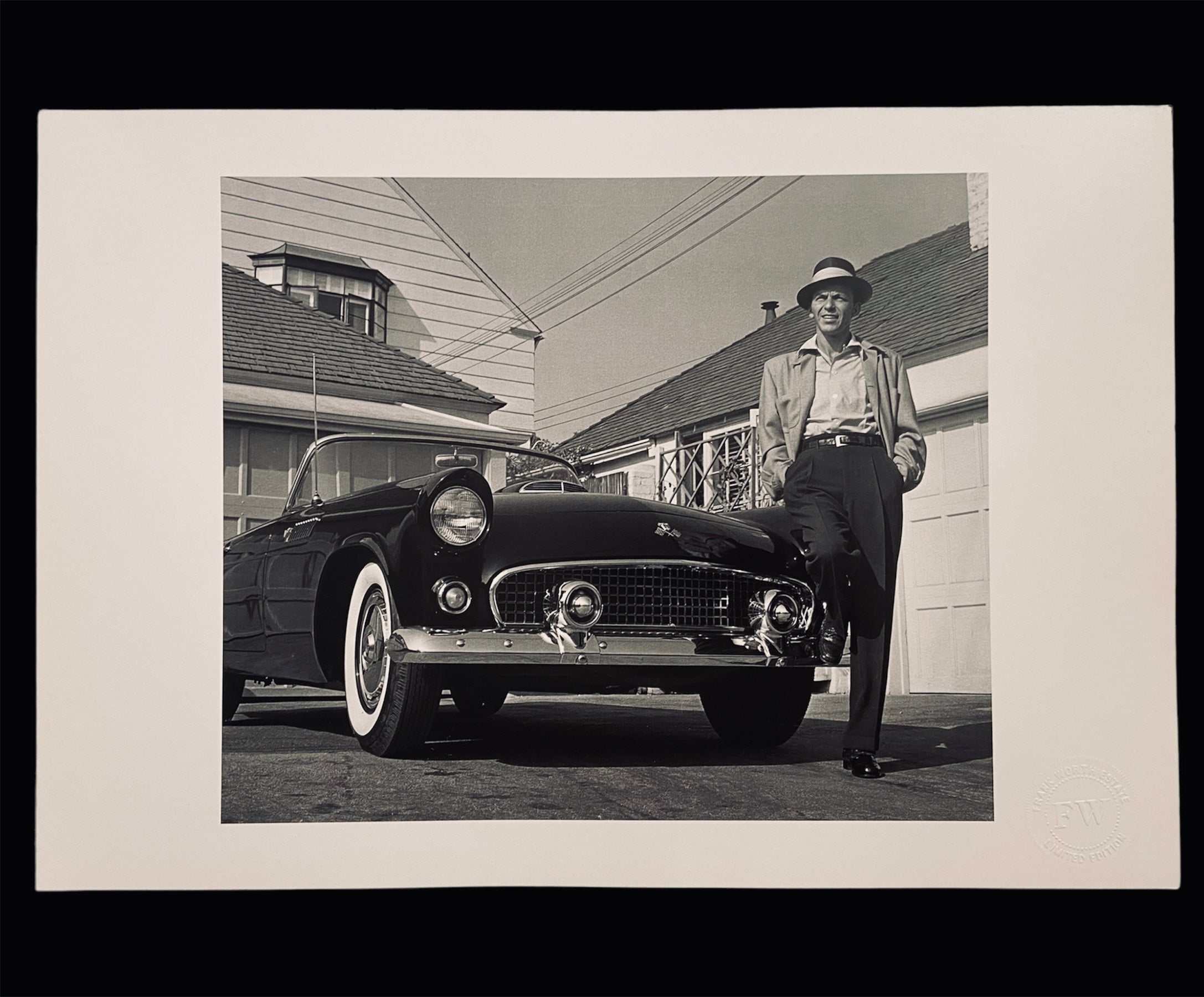Frank Worth Estate Oversized Print of Frank Sinatra (with Car)