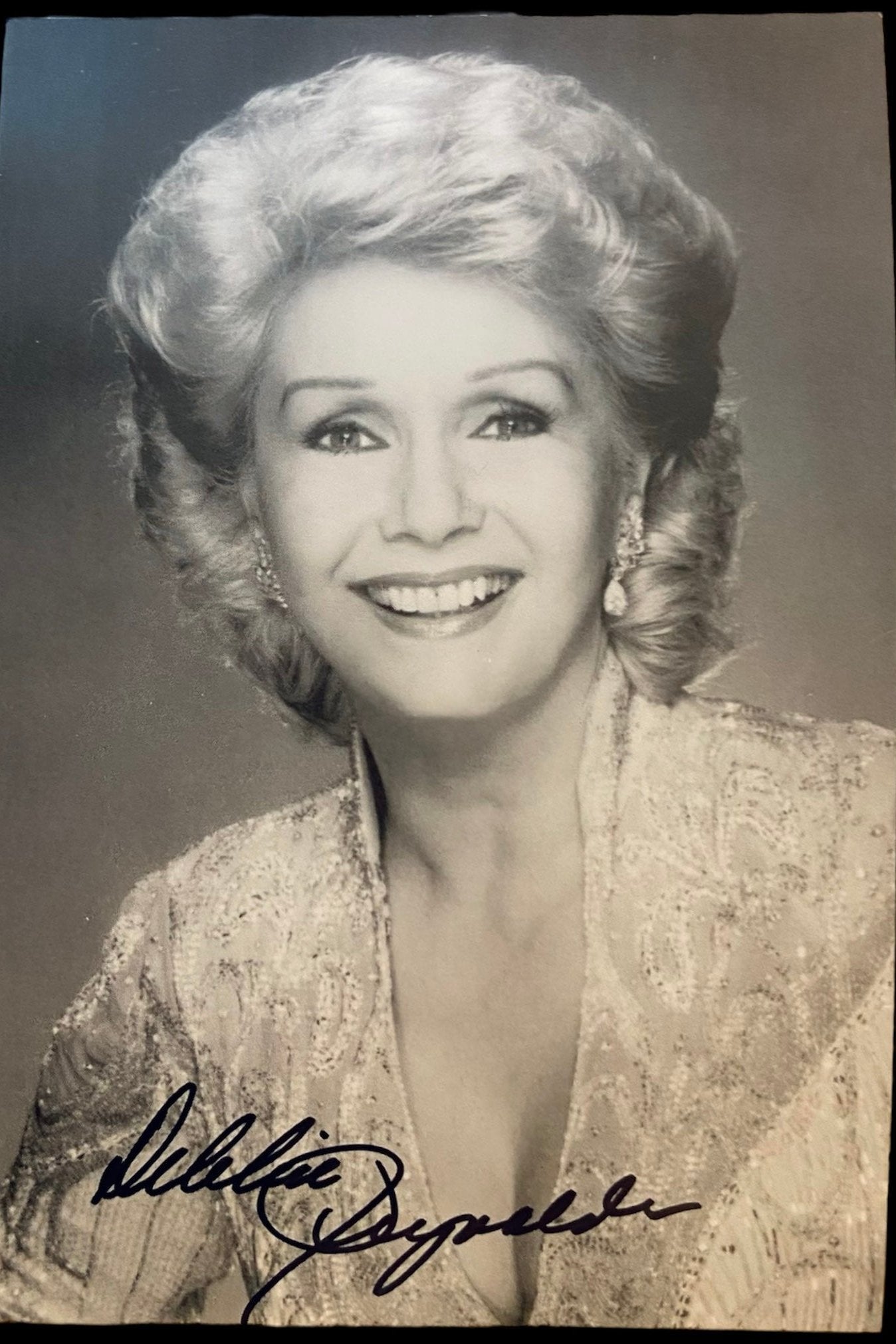 Debbie Reynolds Signed Postcard
