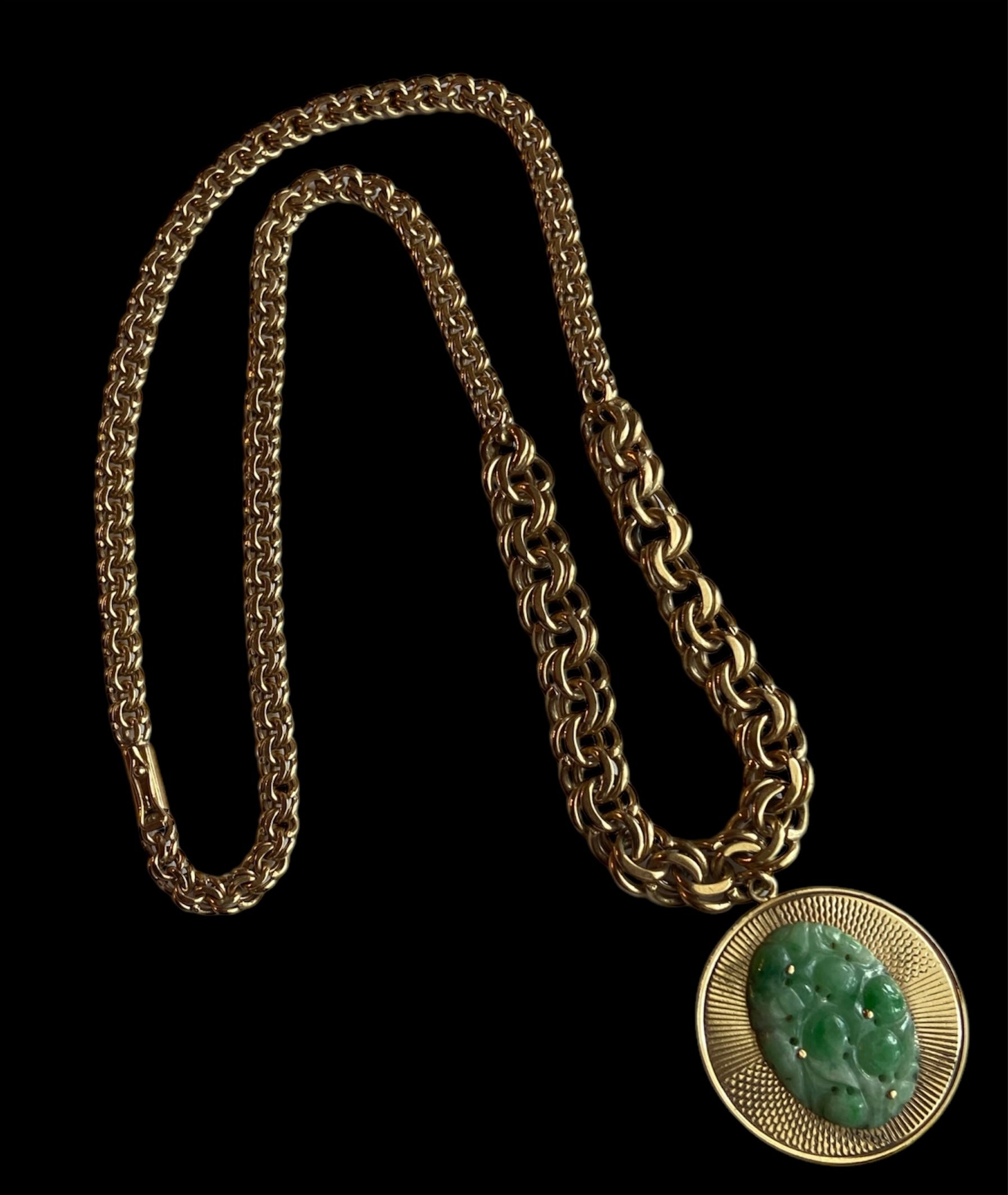 Debbie Reynolds 14 Karat Gold Necklace with Attachable Gold Plated Pendant