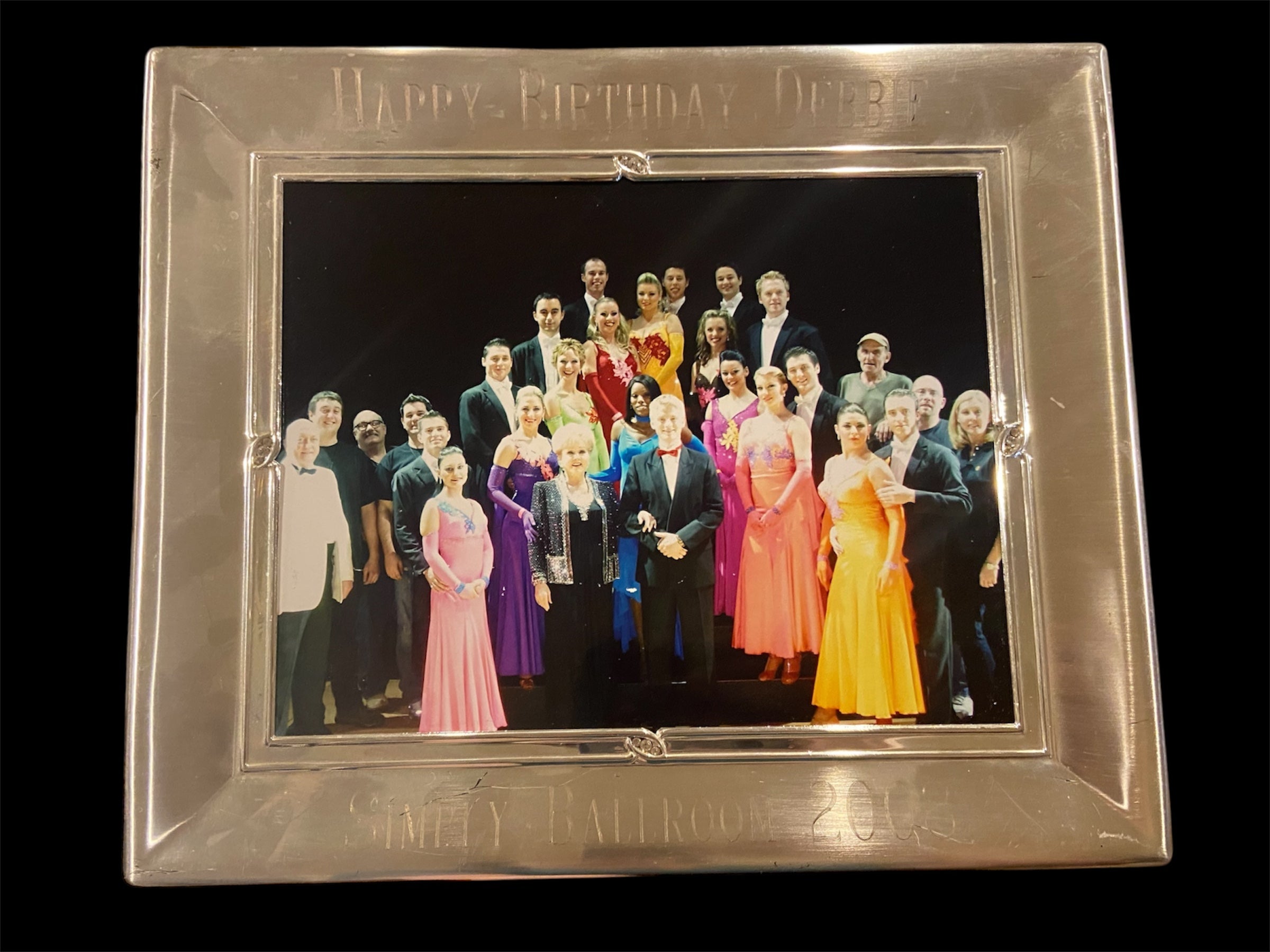 Debbie Reynolds Personal Engraved Silver Frame from The Simply Ballroom