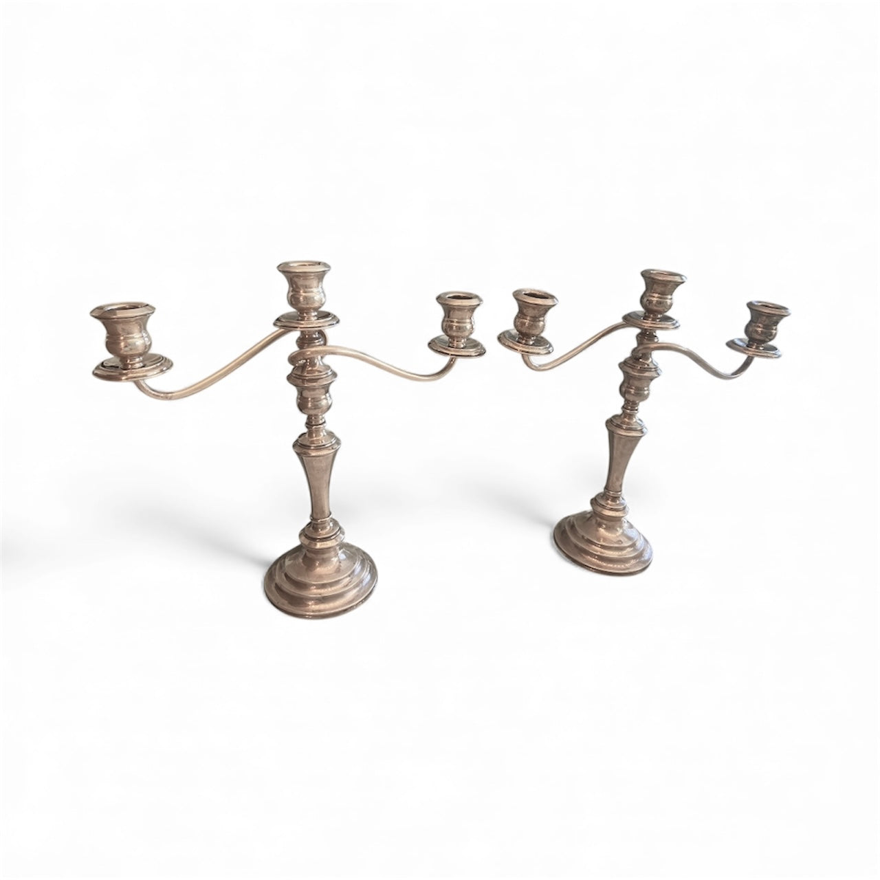 Debbie Reynolds Personal Sterling Silver Candlesticks