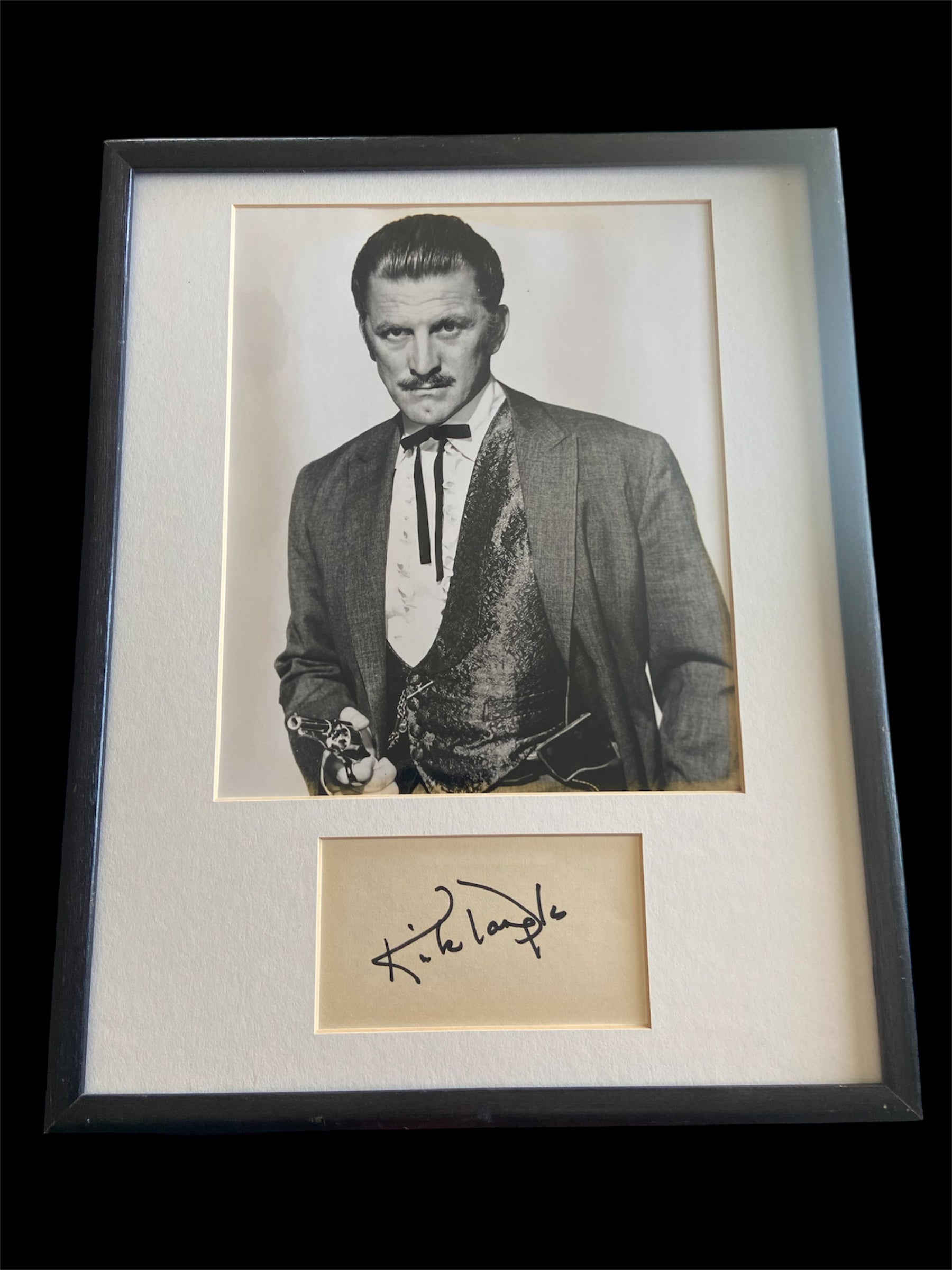 Kirk Douglas Framed Autograph