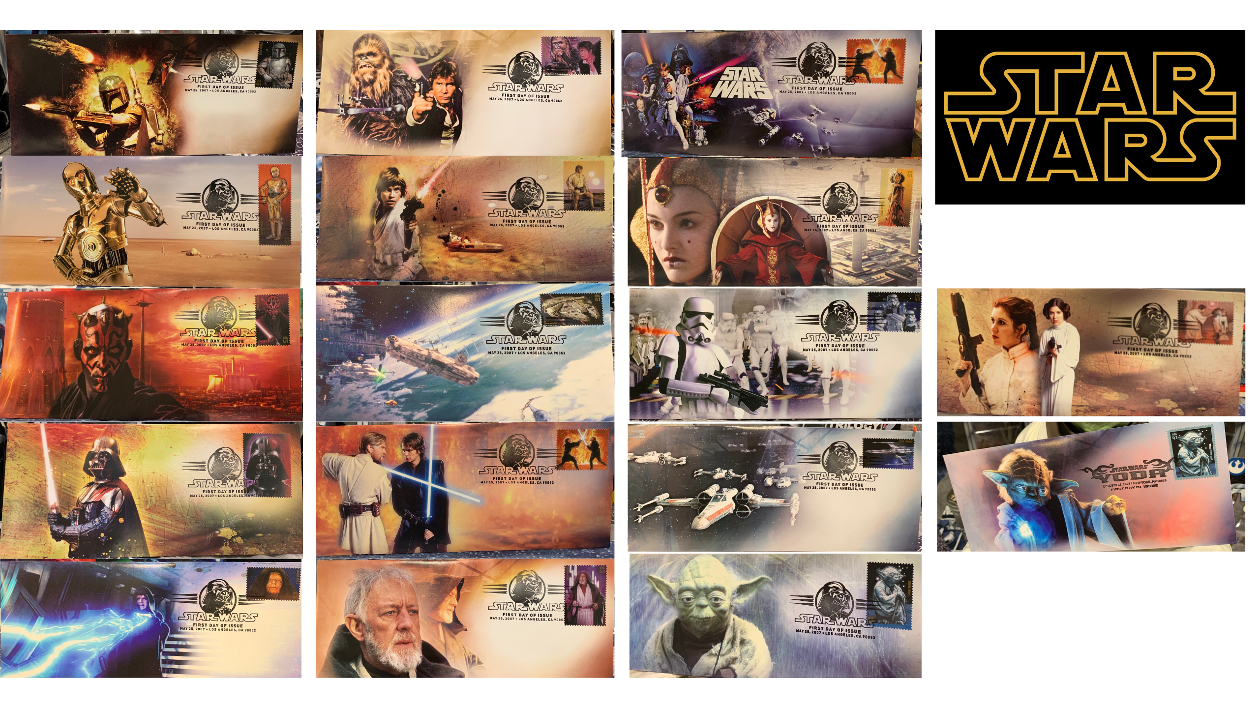 STAR WARS 2007 Commemorative Stamped Envelopes